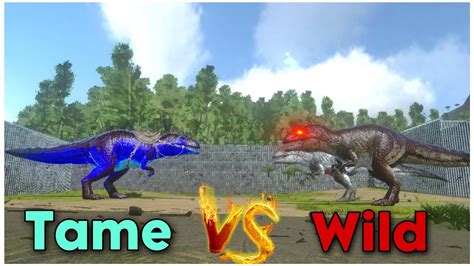 Wild Giga Vs Tamed Giga Gigantosaurus Fight V Ark Mobile