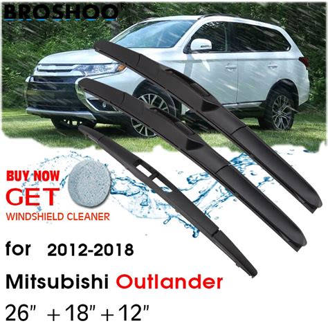 Wiper Front Rear Wiper Blades Set For Mitsubishi Outlander