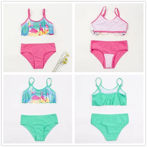 Maillot De Bain Multi Style Enfants Ensemble Bikini Cailles De Poisson