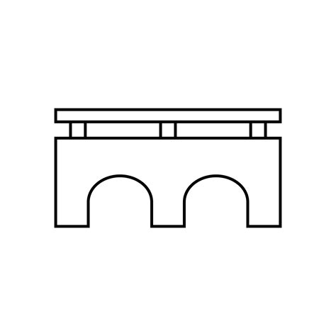Bridge Icon Vector Bridge Icons Various Bridges Illustration Symbol