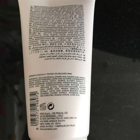 KIKO MILANO pure clean cream gentle cleansing cream all skin type (face ...