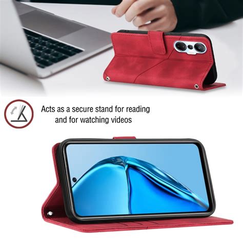 For Infinix Hot S Pro X Skin Feel Embossed Leather Phone Case Red Alexnld