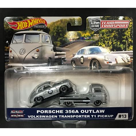 風火輪 hot wheels 運輸車 保時捷 porsche 356a 福斯 volkswagen t1 精裝 膠胎 蝦皮購物