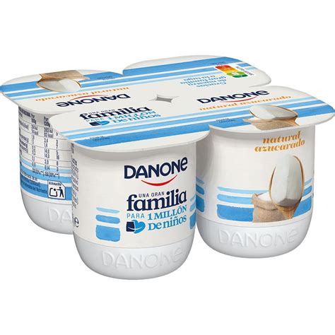 Comprar Yogur Natural Azucarado Pack 4 Unidades 120 G DANONE