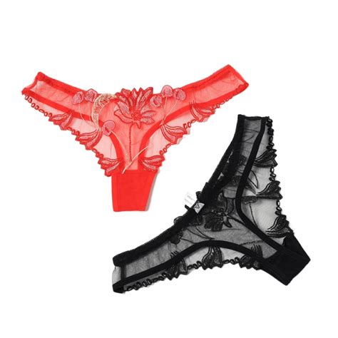 Lingerie Sexy Erotic Embroidery Panties Thong Elasticity Fashion