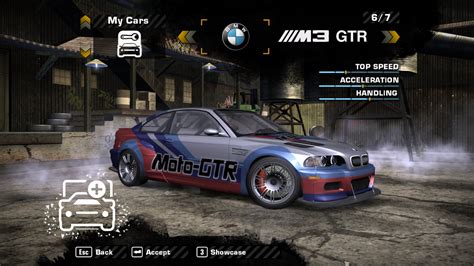 nfsmods bmw  gtr strassenversion extended customization