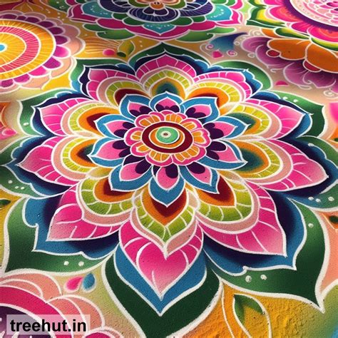 colorful rangoli designs patterns   floor  diwali decorations