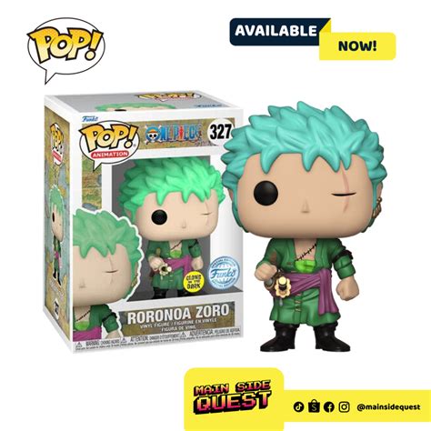 Pop Animation One Piece Roronoa Zoro Glow In The Dark Exclusive