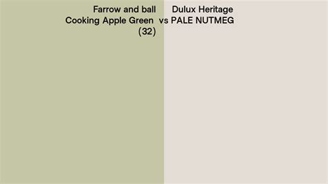 Farrow And Ball Cooking Apple Green Vs Dulux Heritage Pale Nutmeg