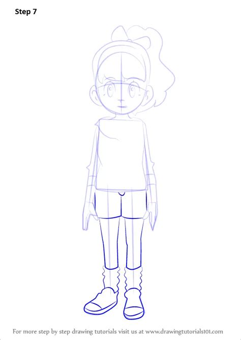 How To Draw Katie Forester From Yo Kai Watch Yo Kai Watch Step By
