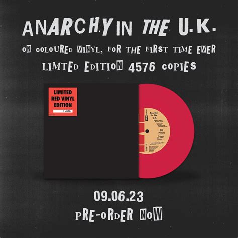 Sex Pistols Unveil Coloured Vinyl Release Of Anarchy In The UK Punktuation