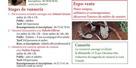 Fête et stages de vannerie visite du jardin à Yvignac la tour 22