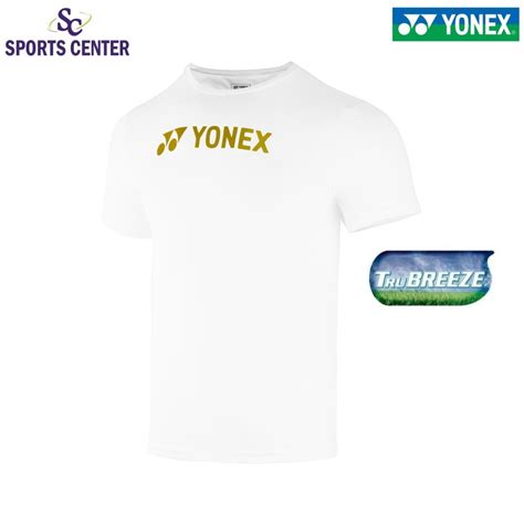 Jual New Kaos Jersey Yonex Easy Tee Tru Breeze 2527 White Rich Gold