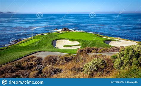 Pebble Beach Golf Course Monterey California Usa Stock Photo Image