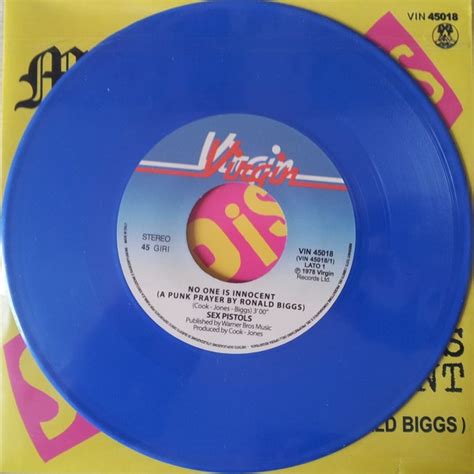 Sex Pistols No One Is Innocent A Punk Prayer By Ronald Biggs My Way 2012 Blue Vinyl