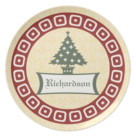 Personalized Christmas Plate | Zazzle | Personalized christmas plates ...