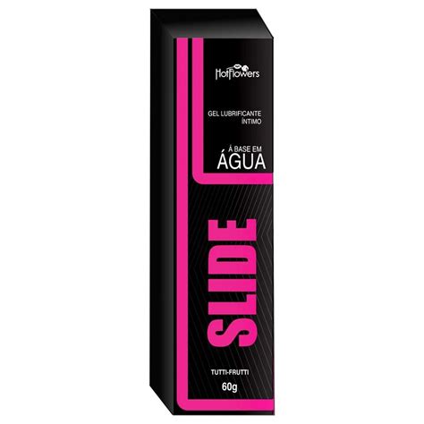 Slide Gel Lubrificante Íntimo 60G Hot Flowers Distribuidora Hot Flowers
