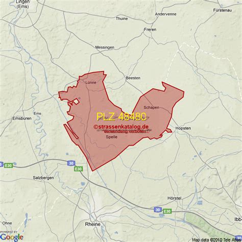 Postleitzahlgebiet 48480 - PLZ