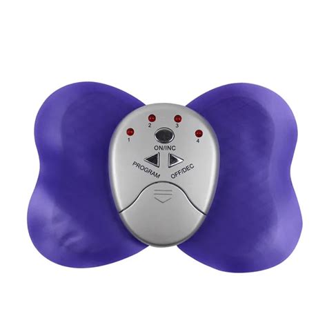 Butterfly Electric Massager Pads Therapy Vibrator Shock Body Abs Muscle Trainer Stimulator