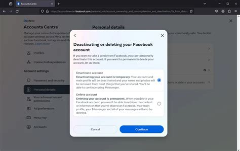 how to deactivate facebook account from iphone