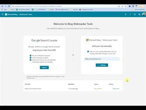 How To Set Up Bing Webmasters Tools In Youtube