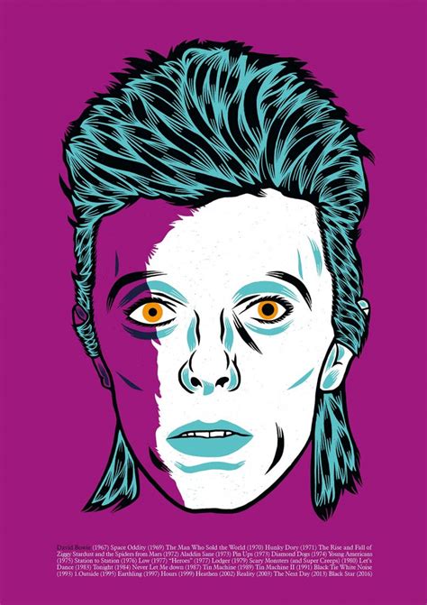 David Bowie Poster By Patryk Mogilnicki