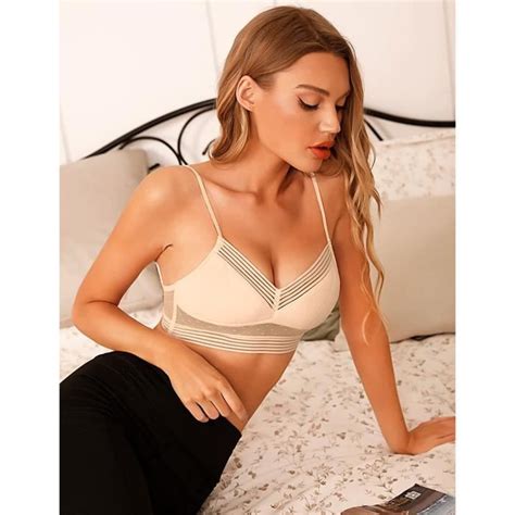 2pcs Soutien Gorge Femme Ouvert Sans Armature Soutiens Gorge Fermeture