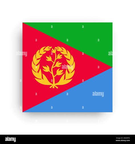 Square Vector Flag Of Eritrea Stock Vector Image Art Alamy