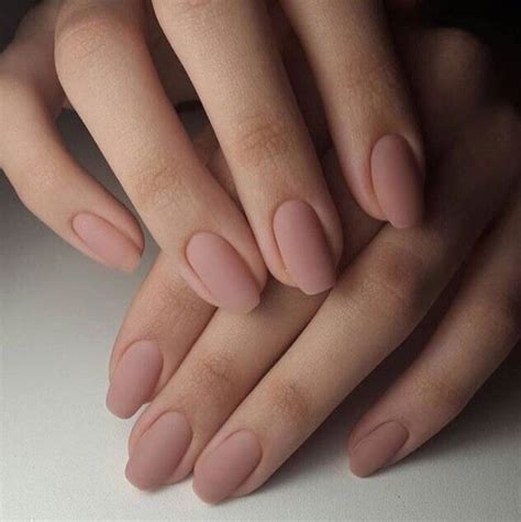 Matt Nude Nails Artofit