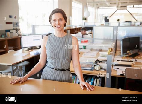 Business Woman Open Plan Office Boss Business Women Executive