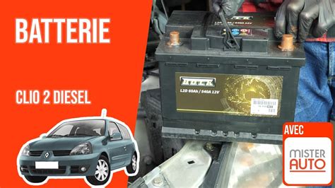 Changer La Batterie Clio 2 1 5 DCi YouTube