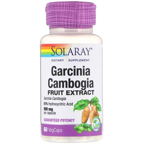 Solaray Guaranteed Potency Garcinia Cambogia Extract 500 Mg 60