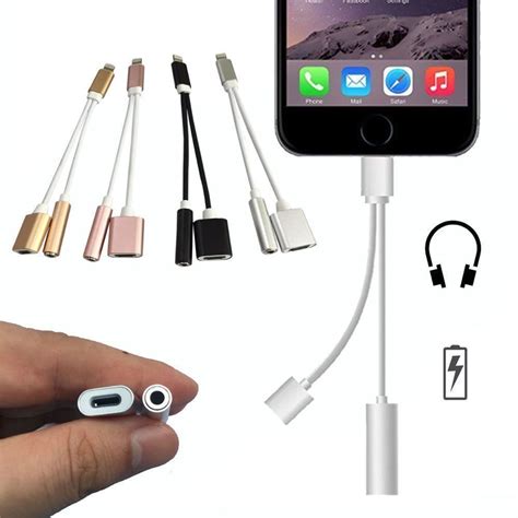 #Iphone 7 plus #lightning to 3.5mm aux headphone jack audio adapter for ...
