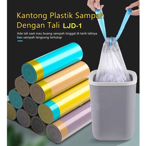 Jual Termurah Cod Plastik Sampah Ljd Kantong Sampah Dengan Tali Warna