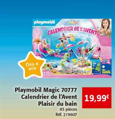 Promo Playmobil Magic Calendrier De L Avent Plaisir Du Bain Chez