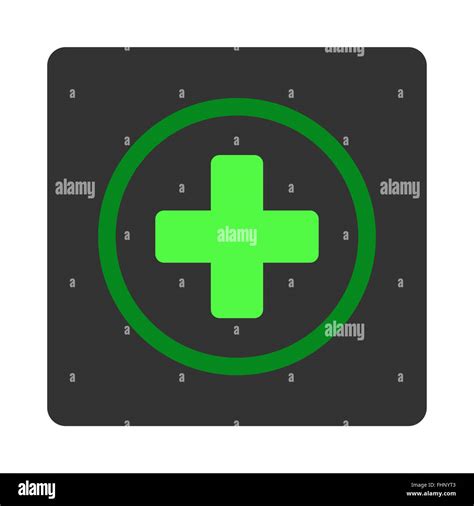 Circled Plus Flat Button Stock Photo Alamy