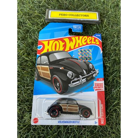 Hot Wheels Volkswagen Beetle Red Edition Factory Sealed Shopee Malaysia