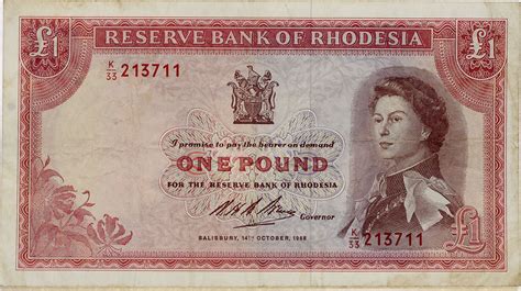 Rhodesia Pound Vf Ma Shops