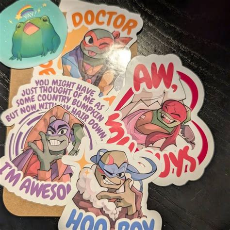 Rottmnt Michelangelo Sticker Etsy