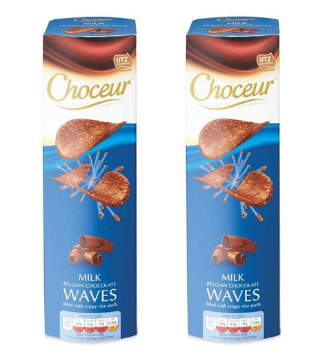 Aldi Choceur Belgian Milk Chocolate Waves Crisps | Thin & Light Curves | 2 x 125g: Amazon.co.uk ...