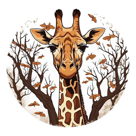 Premium Vector Giraffe Tshirt Design Graphic Cute Happy