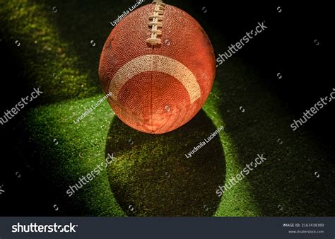 American Football Ball Texture Background Stock Photo 2163438389 ...