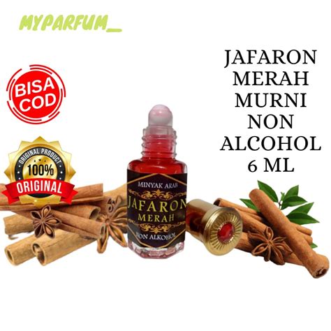 Jual Minyak Wangi Jafaron Merah Parfum Arab Saudi Murni Non Alkohol