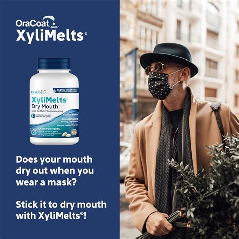 Oracoat Xylimelts Dry Mouth Relief Oral Adhering Discs Slightly Sweet