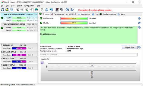 aadallah blogger: Hitachi 160GB HDS721616PLA380 Hard Disk Sentinel 20190118
