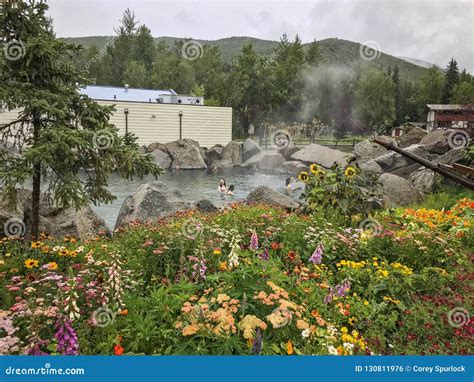 Chena Hot Springs Resort Alaska Editorial Photo Image Of Enjoy Flowers 130811976