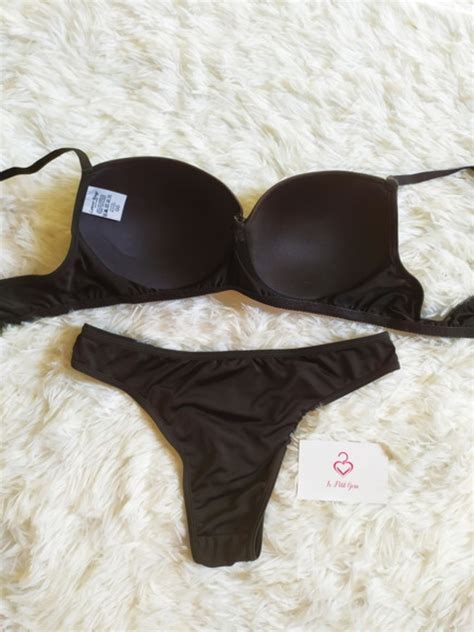 Conjunto De Lingerie B Sico Preto Tamanho Gg Elo