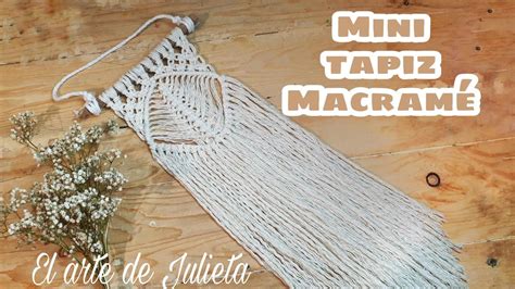 Tapiz Macramé Mini tapiz de pared YouTube