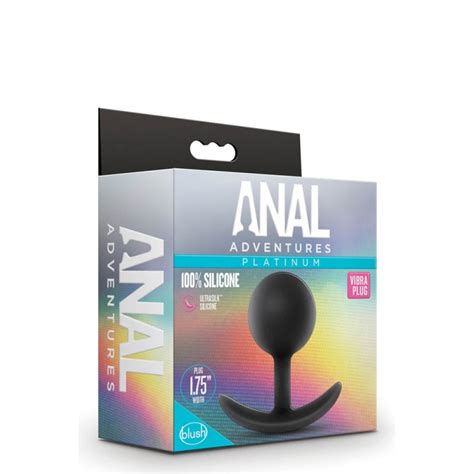 Силиконов плъг с вътрешна тежест 8 4см Anal Adventures Vibra Plug