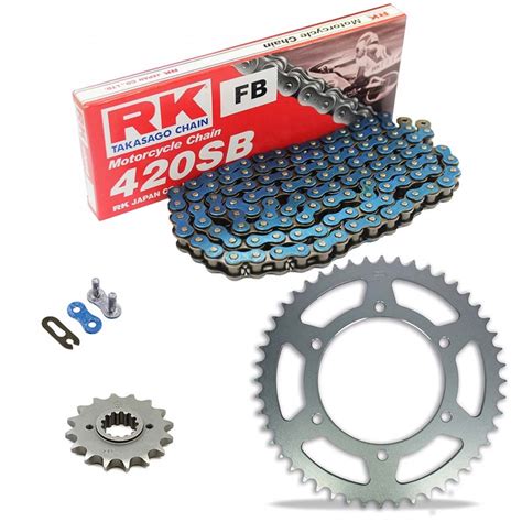 Kit De Arrastre RK 420 SB Derbi GPR 50 Nude 2006 2013 Con Cadena De Colores